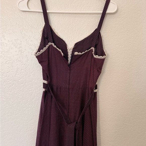 Gunne Sax 70s calico prairie dress midi vintage - Picture 6 of 7